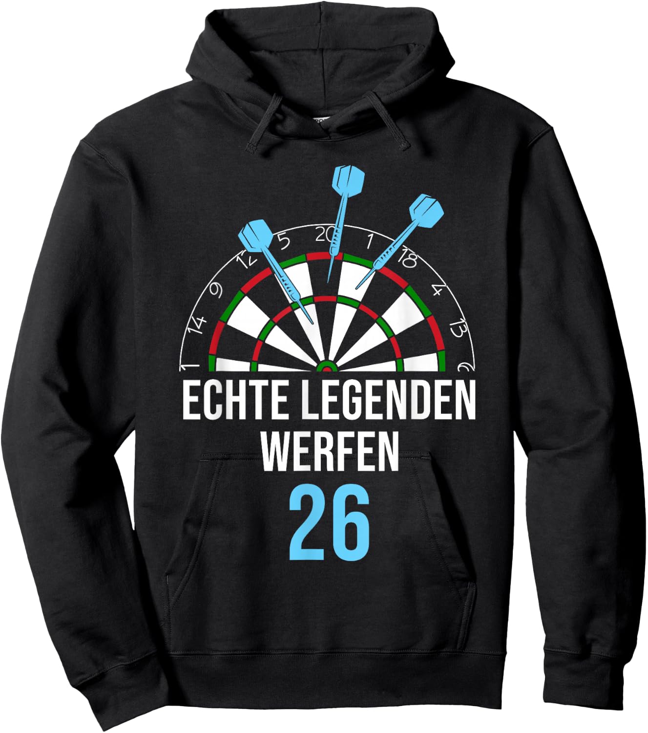Real Legends Throw 26 Funny Dart Player Dart , black Hoodie - Hoodie | Black