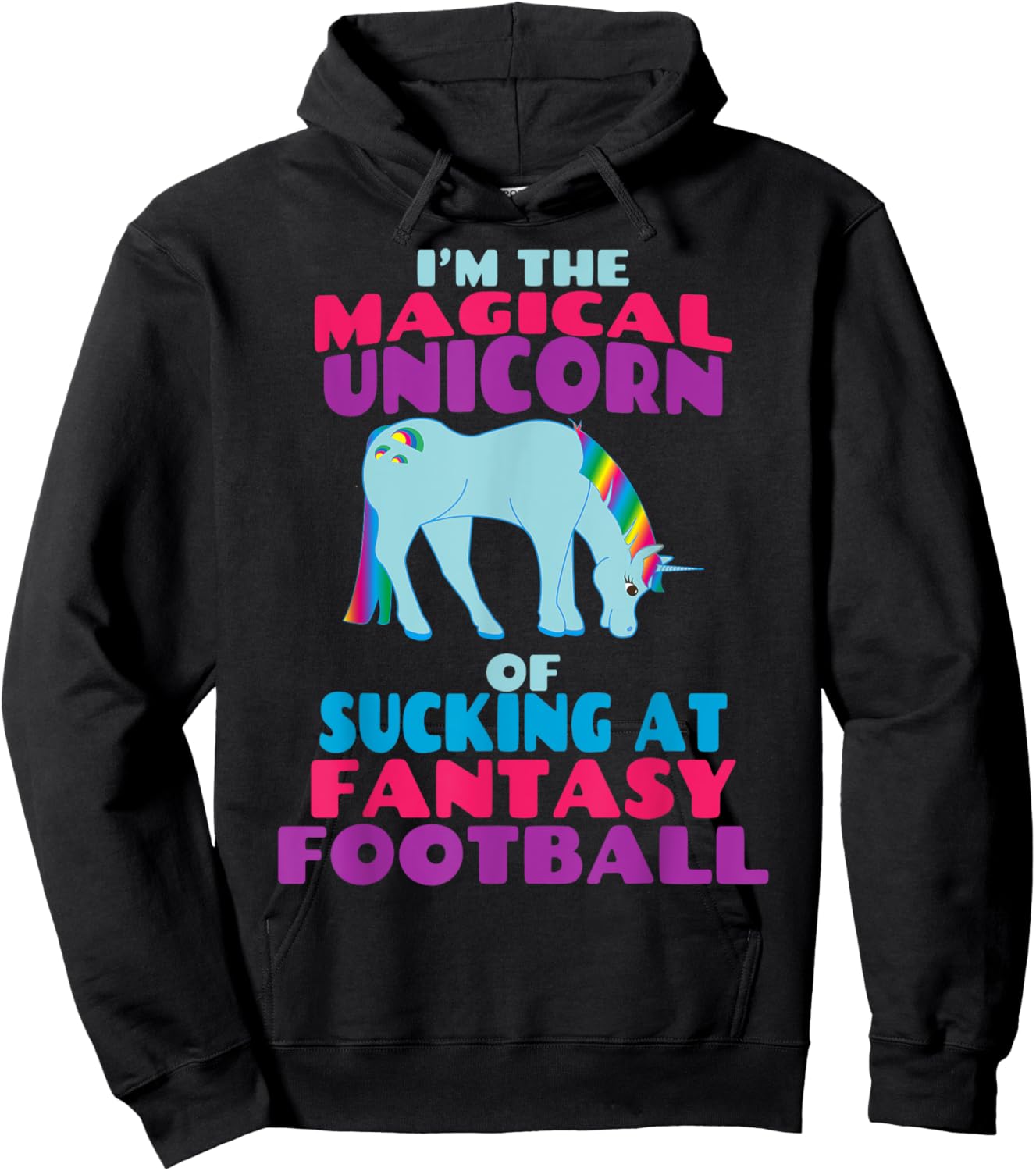 Funny I Suck at Fantasy Football Draft Party Shirt Hoodie - Hoodie | Black