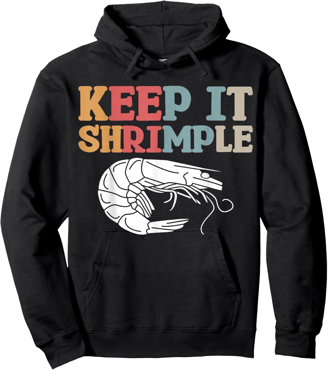 Keep It Shrimple Hoodie - Hoodie | Black