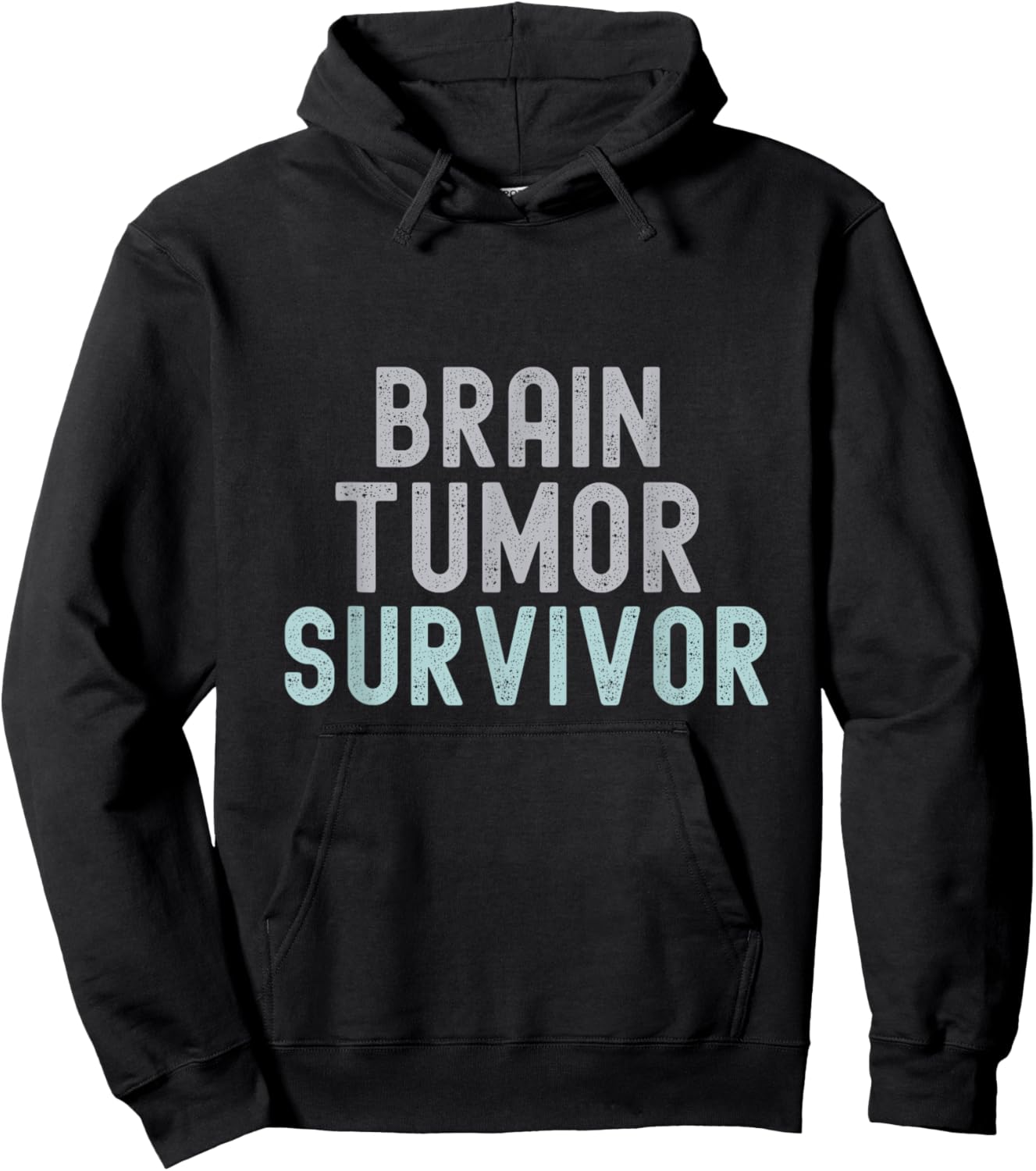 Brain Tumor Survivor Brain Cancer Awareness Survivor Hoodie - Hoodie | Black