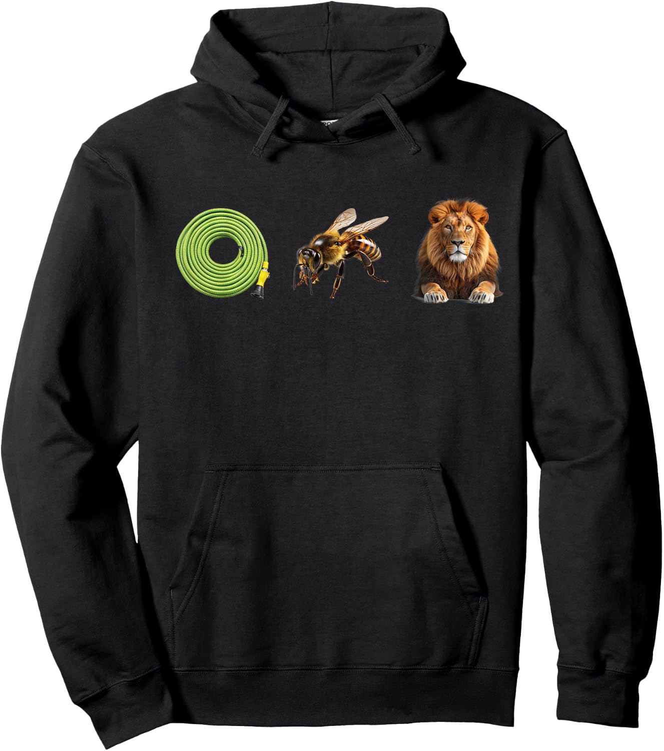 Hose Bee Lion Meme Realistic Costume Funny Pun Ho's Be Lying Hoodie - Hoodie | Black