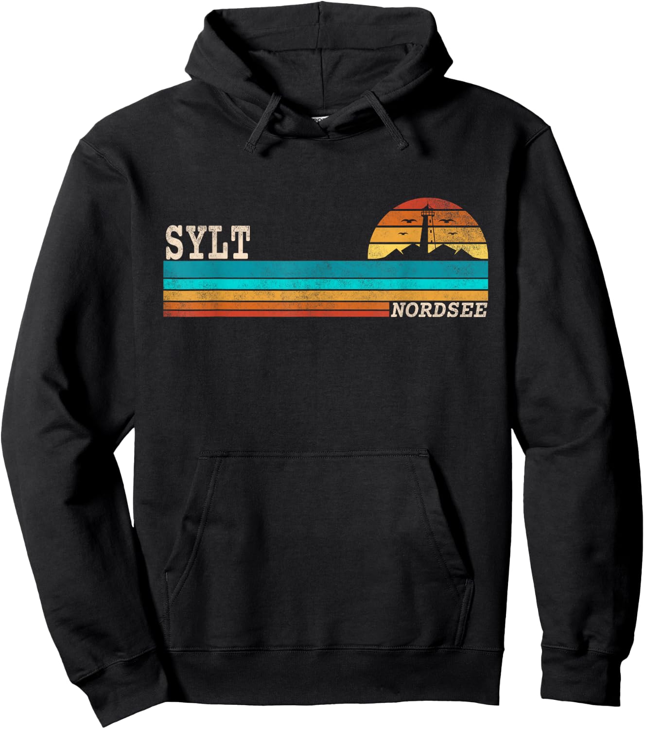 Nordseeinsel Sylt Hoodie - Hoodie | Black