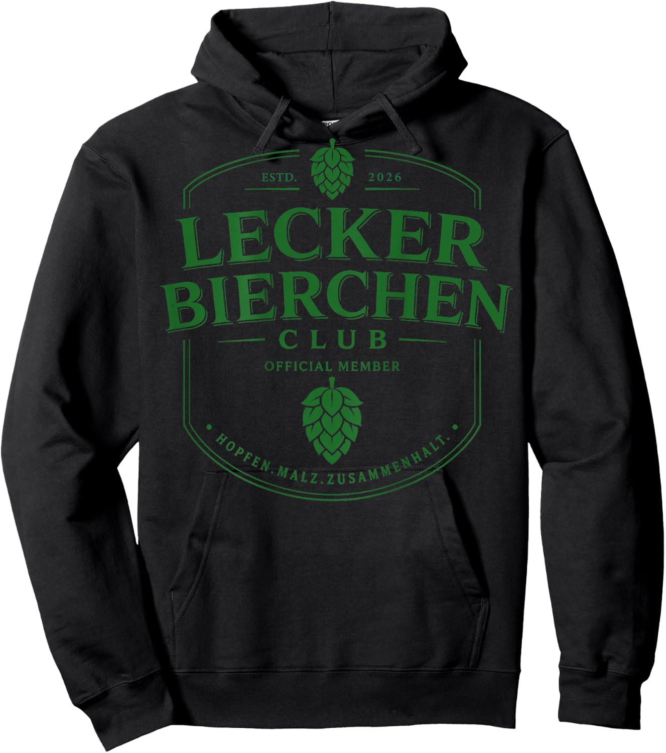 Lecker Bierchen Club (Backprint) Hoodie - Hoodie | Black