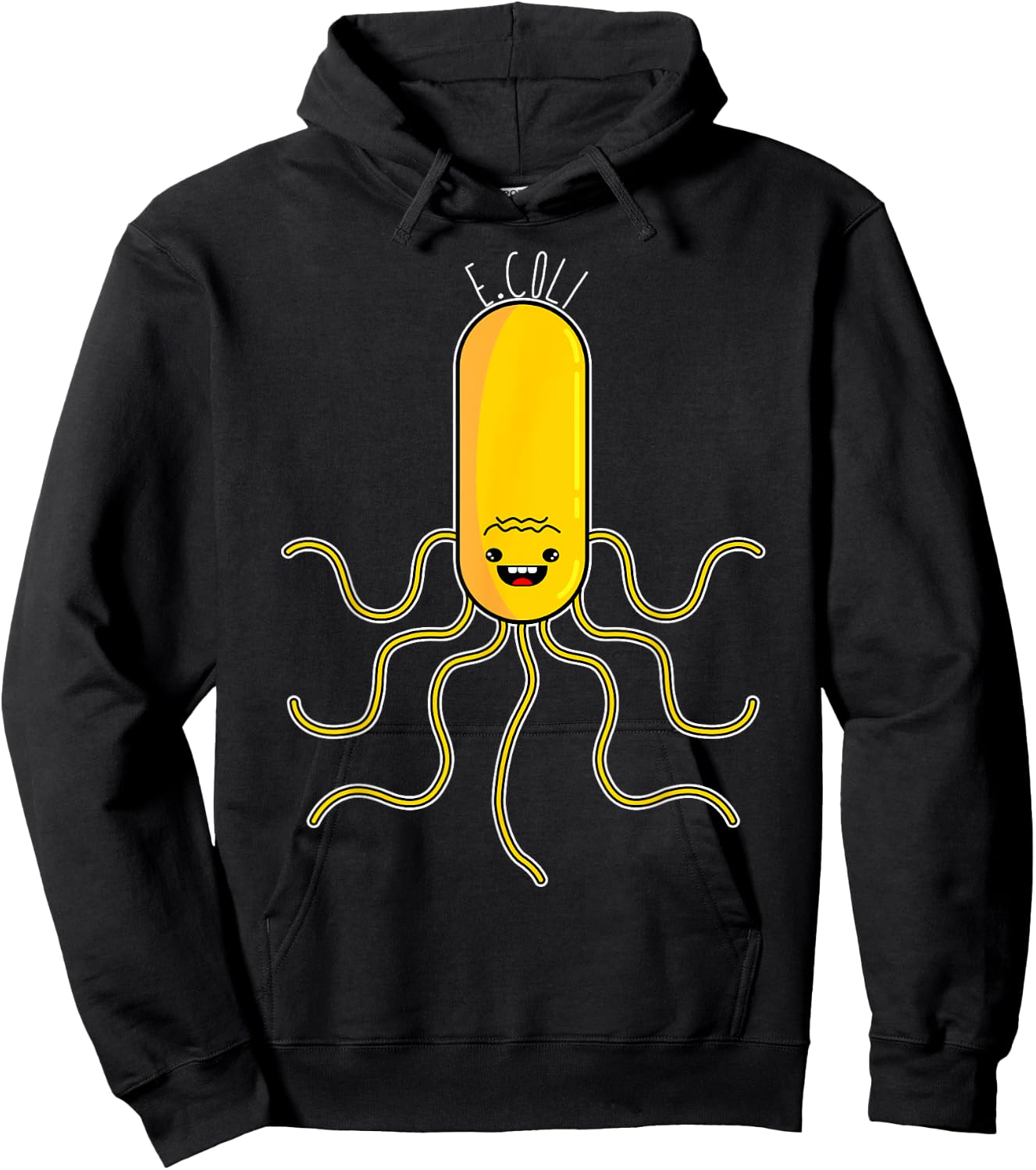 Cute Anime Style E. Coli Microorganism Microbiology Hoodie - Hoodie | Black