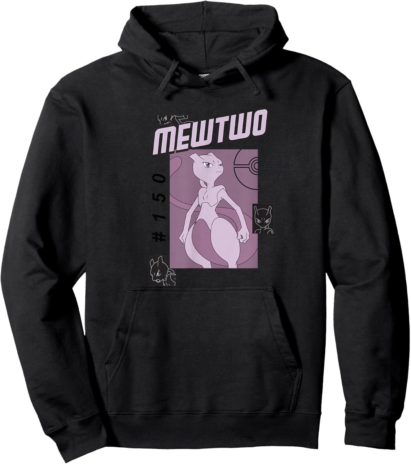 Pokémon - Mewtwo #150 Pokédex Hoodie - Hoodie | Black