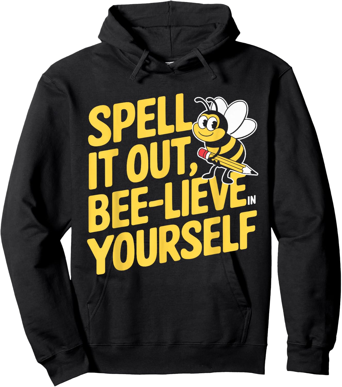 Spelling Bee Humour Spelling Champion Word Nerd Spelling Hoodie - Hoodie | Black