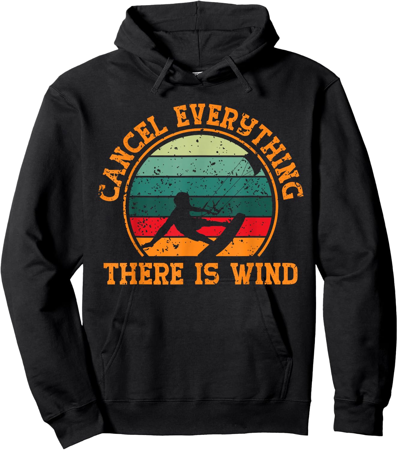 Kite Surfing - Surfing - Kitesurfing - Kiteboarding Wind Lover's Hoodie - Hoodie | Black