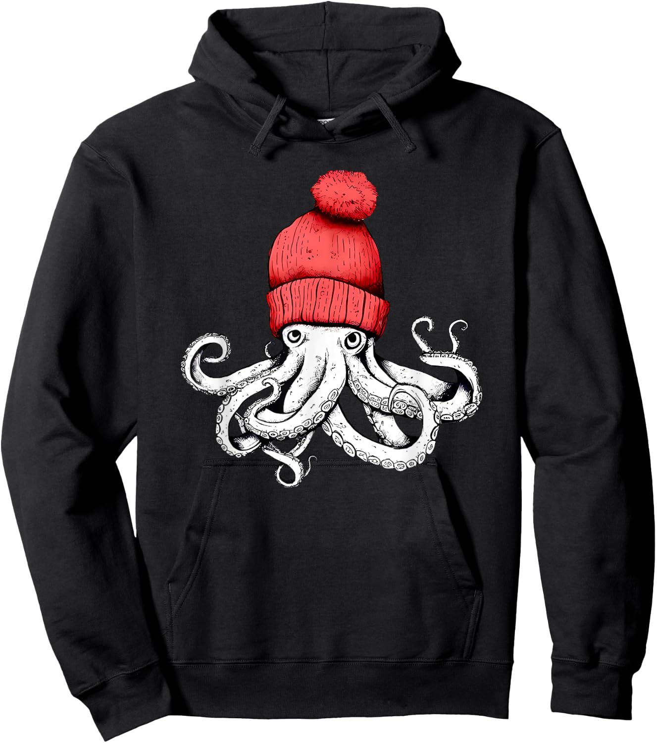 Octopus Chillin Hoodie - Hoodie | Black