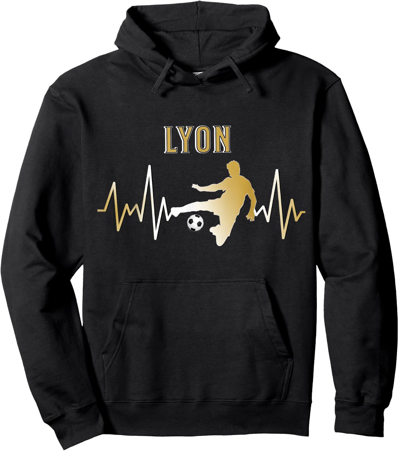 Gift Supporter Lyon Football Lyonnais , Black, S Hoodie - Hoodie | Black