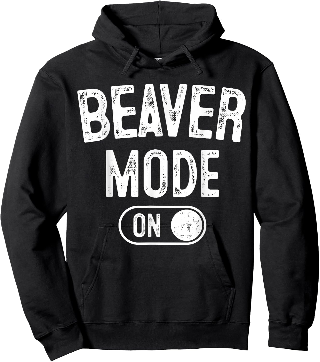 Beaver Mode On Costume Funny Dam Builder Gift Animal Lover Hoodie - Hoodie | Black