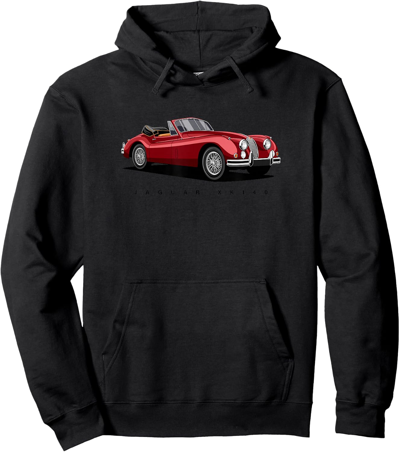 British Classic Sports Cars - Jaguar XK 140 Hoodie - Hoodie | Black
