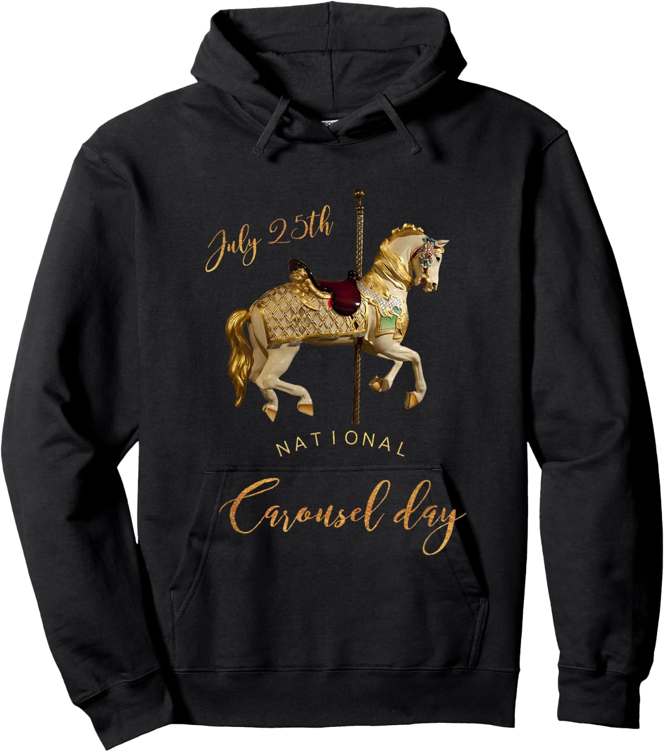 National Carousel Day - July 25th Souvenir Hoodie - Hoodie | Black