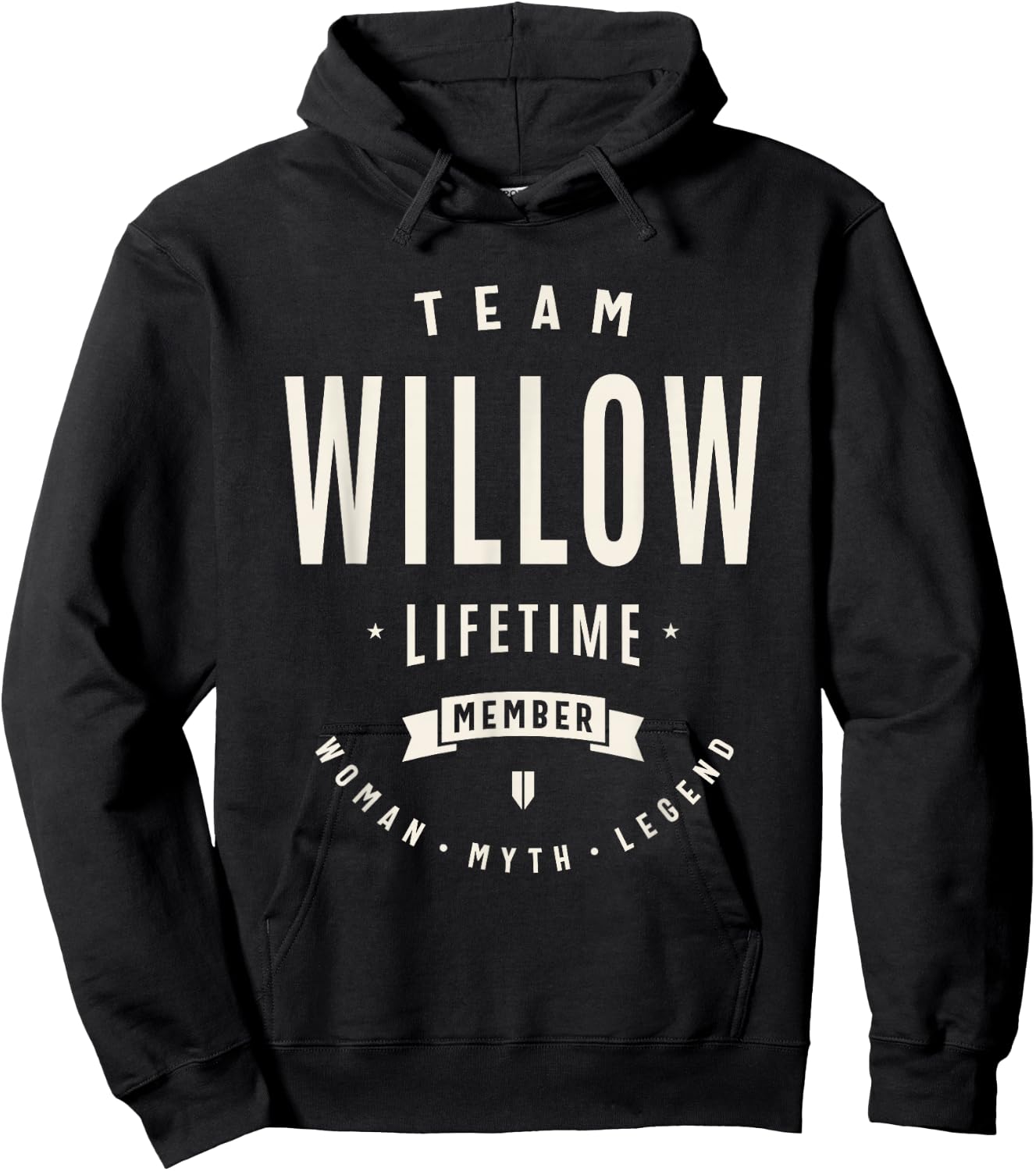 Team Willow Lifetime Member Funny Name Willow Hoodie - Hoodie | Black