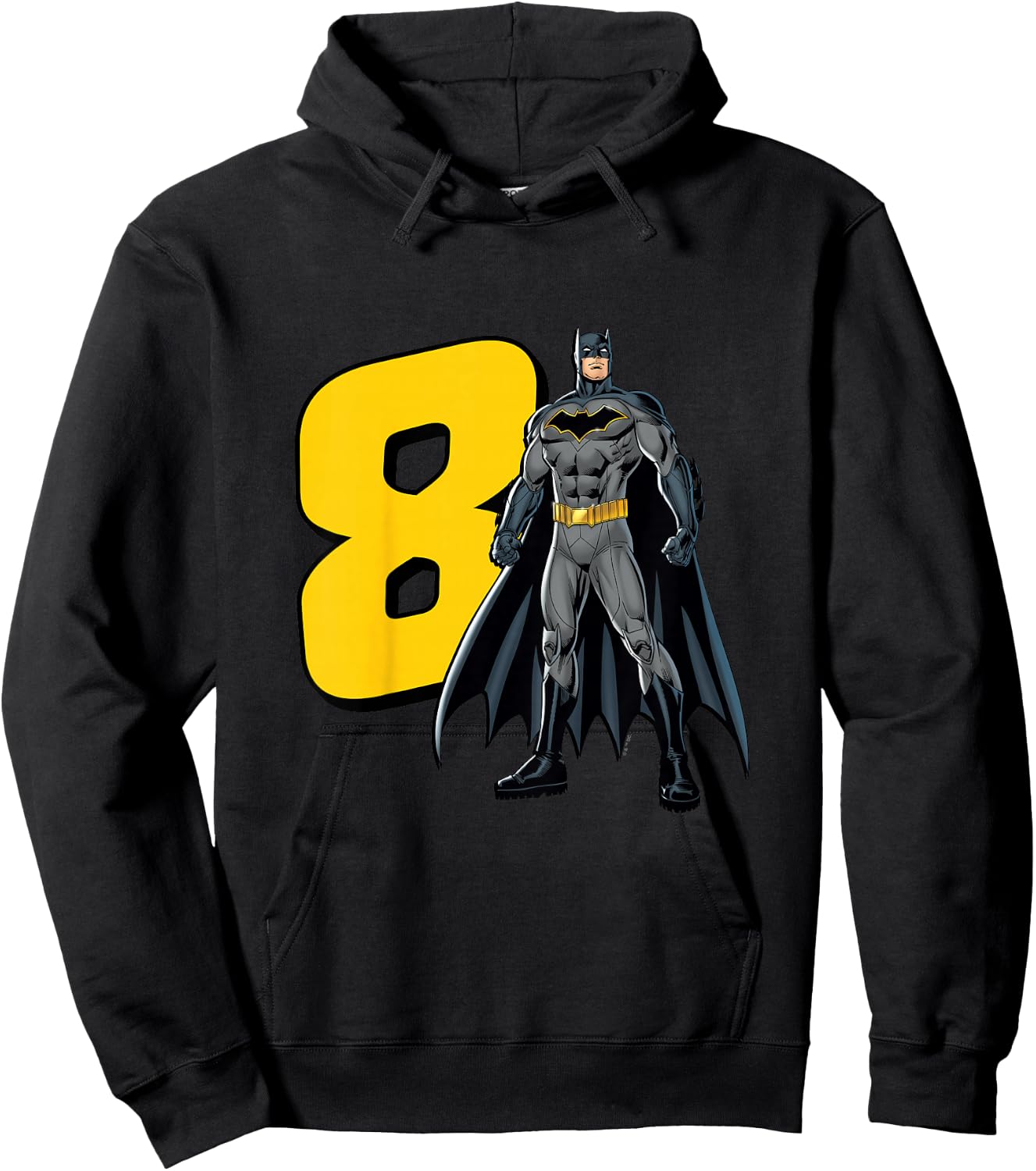 Kids Batman Super Hero 8th Birthday Hoodie - Hoodie | Black