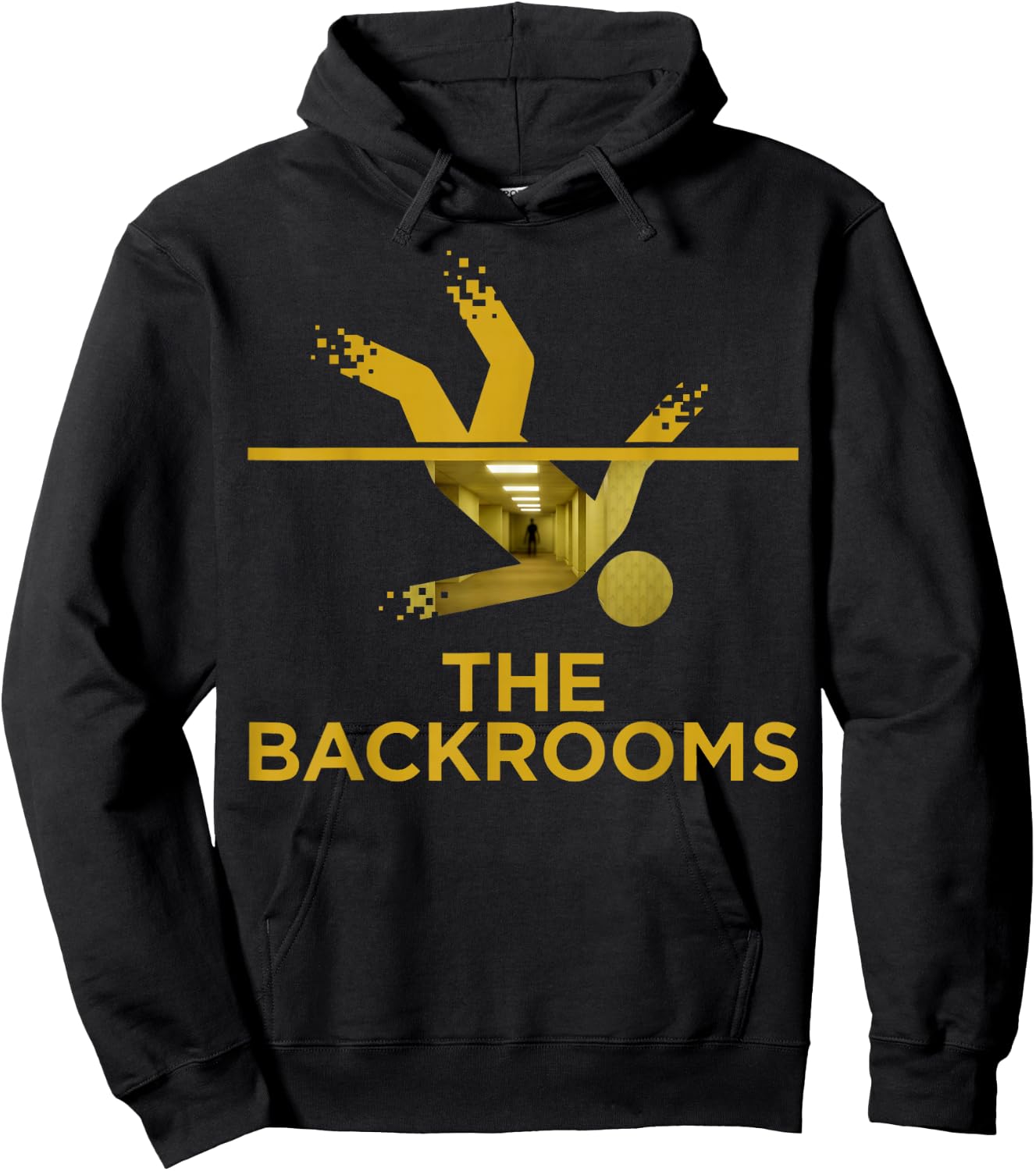 Falling Into The Backrooms Liminal Hallway Hoodie - Hoodie | Black