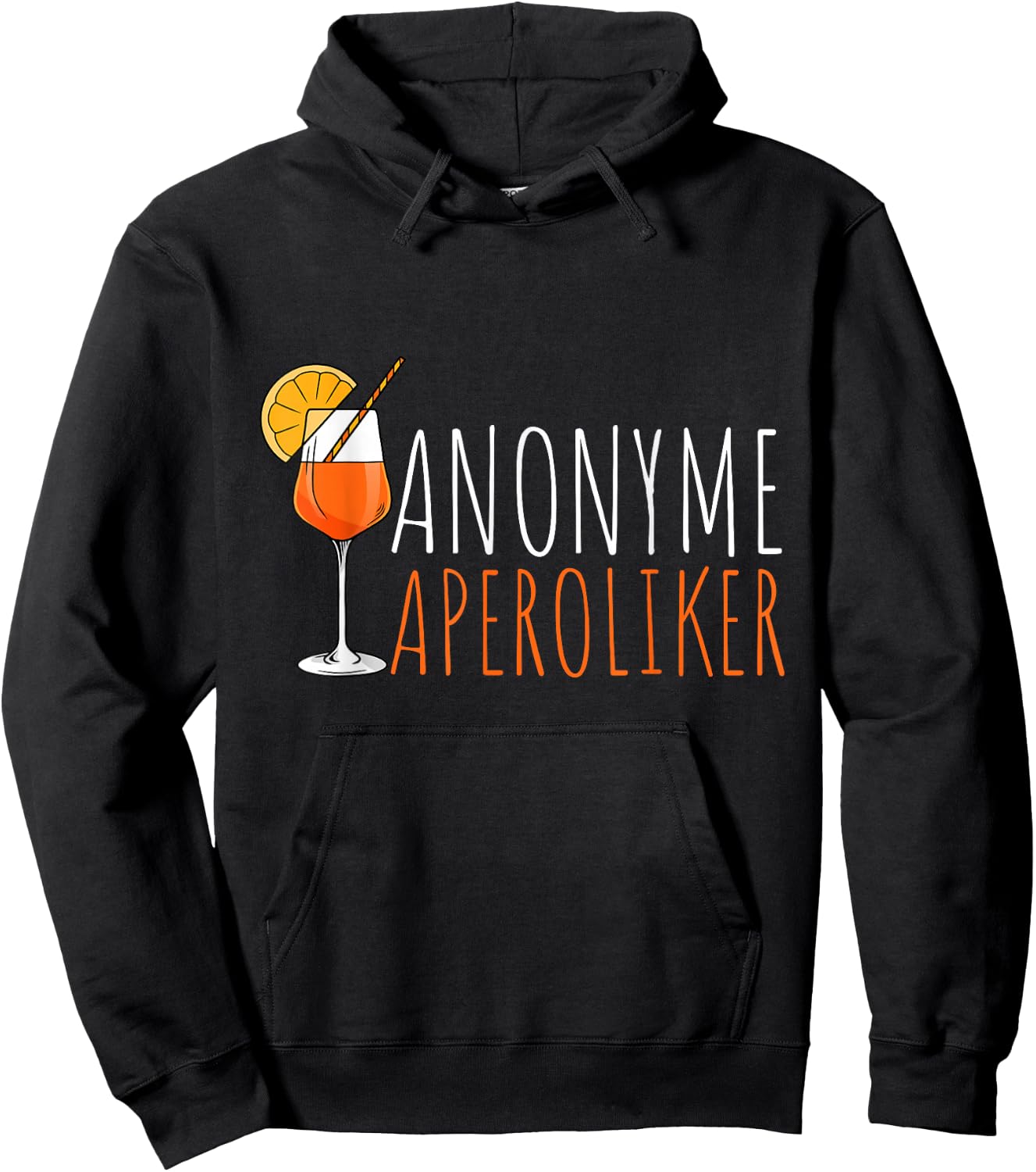 Aperol Spritz Fan - - Schwarz - S - Halbarm - Klassisch - Sommer Hoodie - Hoodie | Black