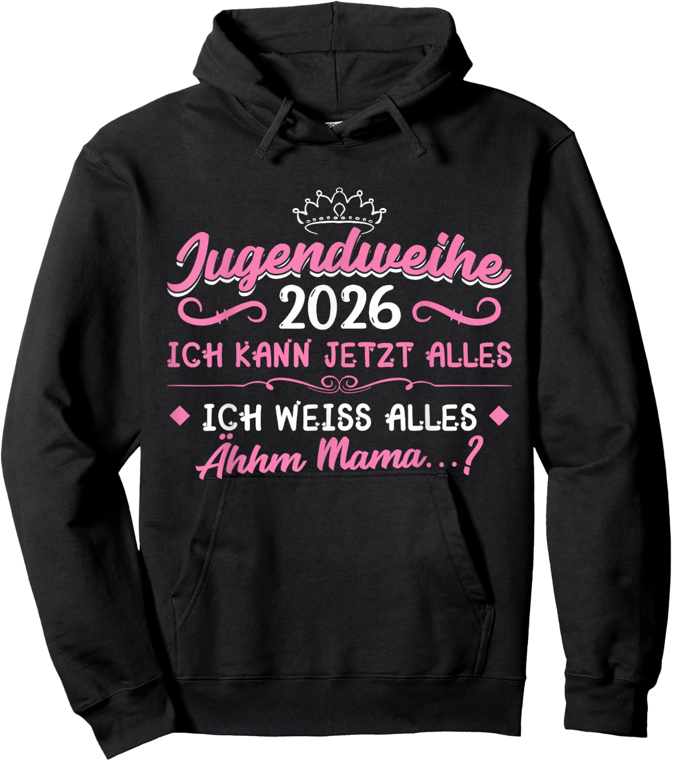 Jugendweihe 2026 Mädchen Junge Hoodie - Hoodie | Black
