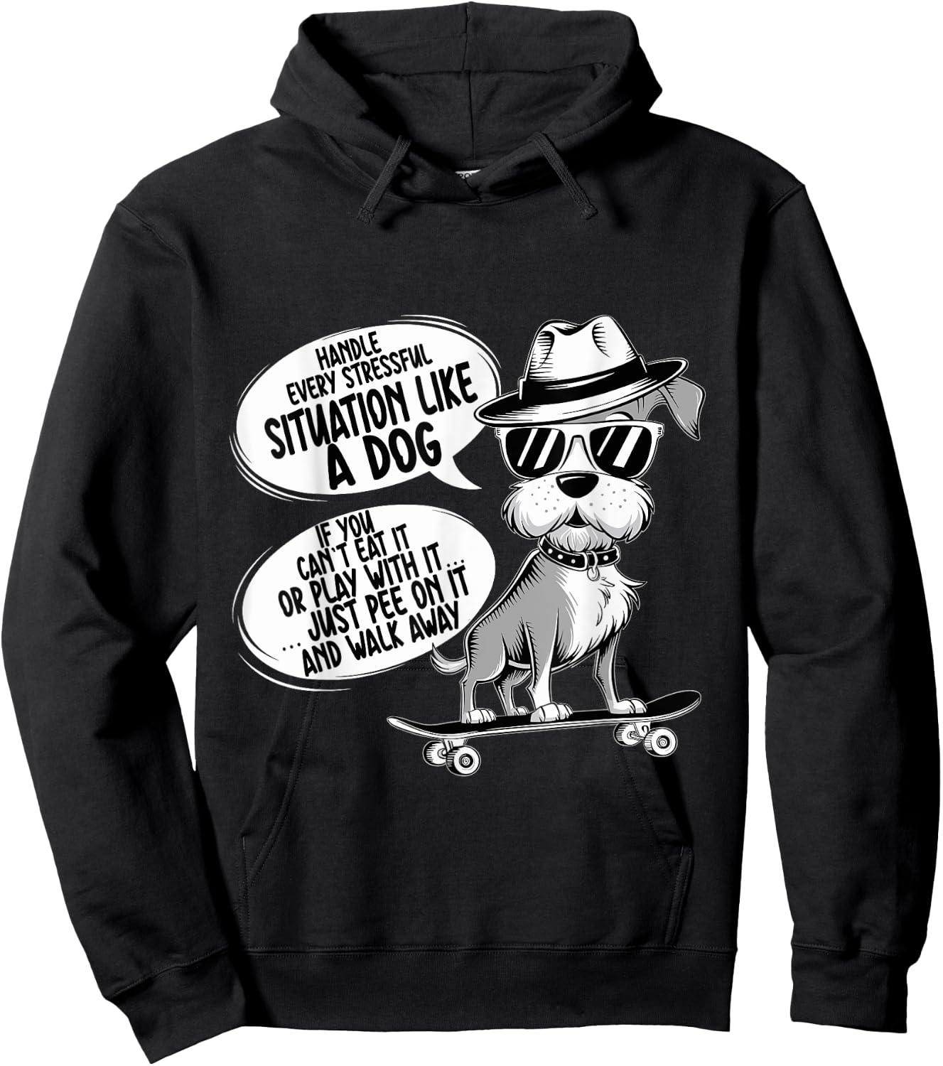 Handle Every Stressful Situation Like A Dog Funny Dog Owner Women Hoodie - Hoodie | Black