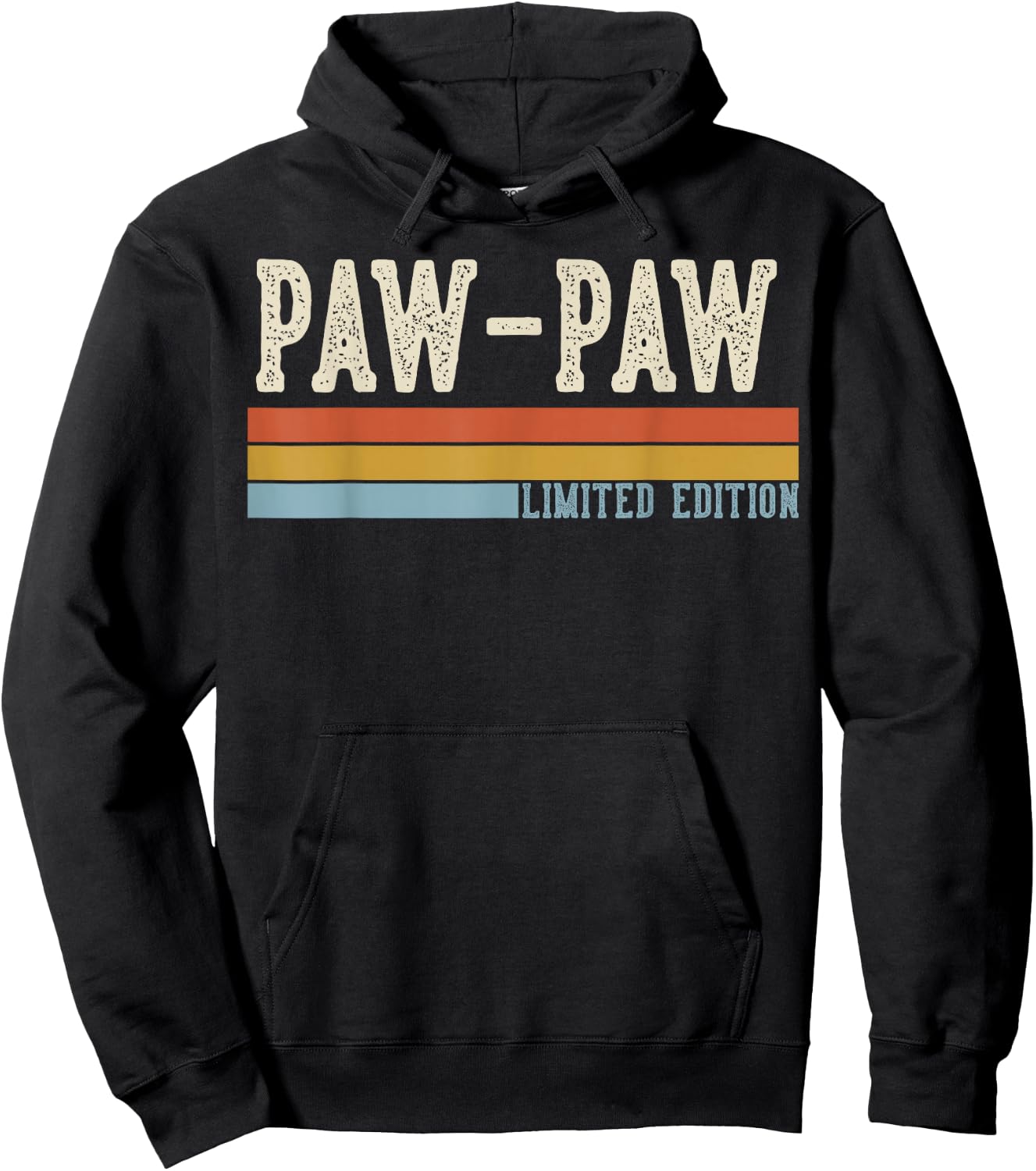 PAW-PAW Vintage Grandpa Retro Fathers Day Hoodie - Hoodie | Black