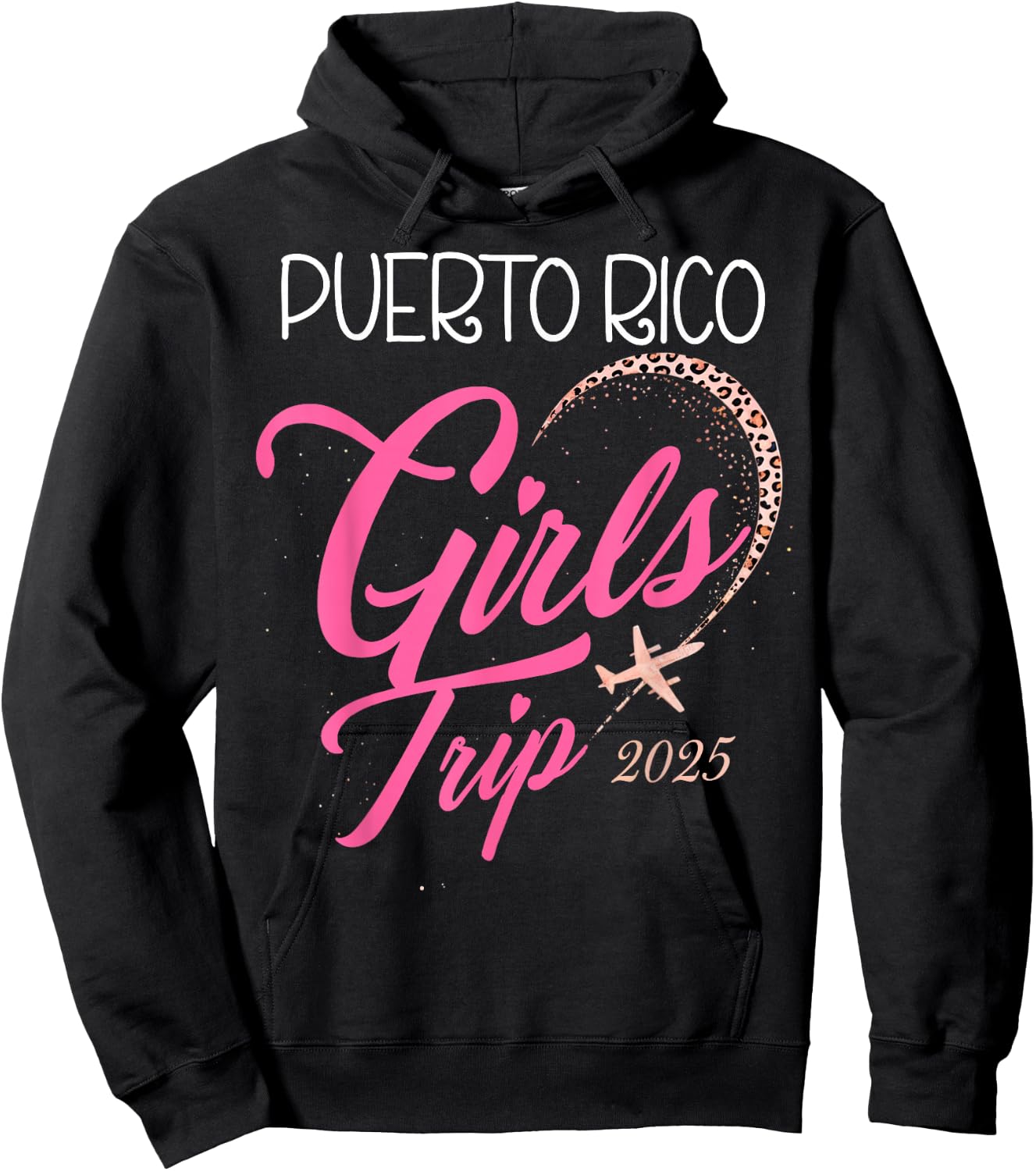 Girls Trip Puerto Rico 2025 Vacation Weekend Birthday Squad Hoodie - Hoodie | Black