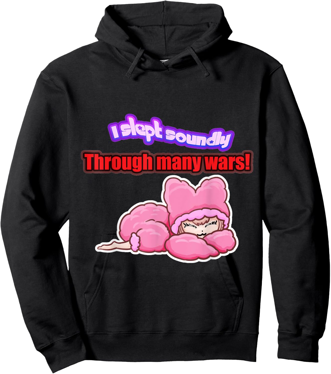 I slept soundly through many wars Hoodie - Hoodie | Black