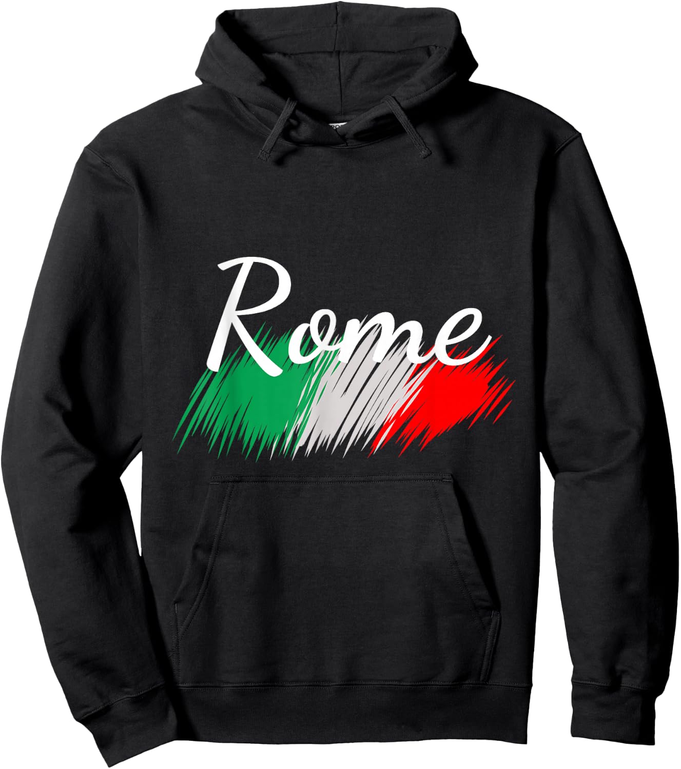 Rome Italy Flag Roma Italia Souvenir Matching Italian Hoodie - Hoodie | Black