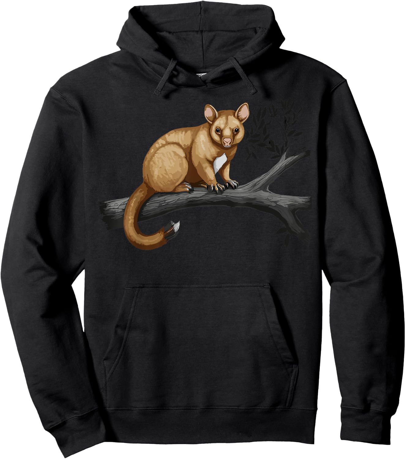 Tree Kangaroo Cub Australia Marsupial Outback Kangaroo Hoodie - Hoodie | Black