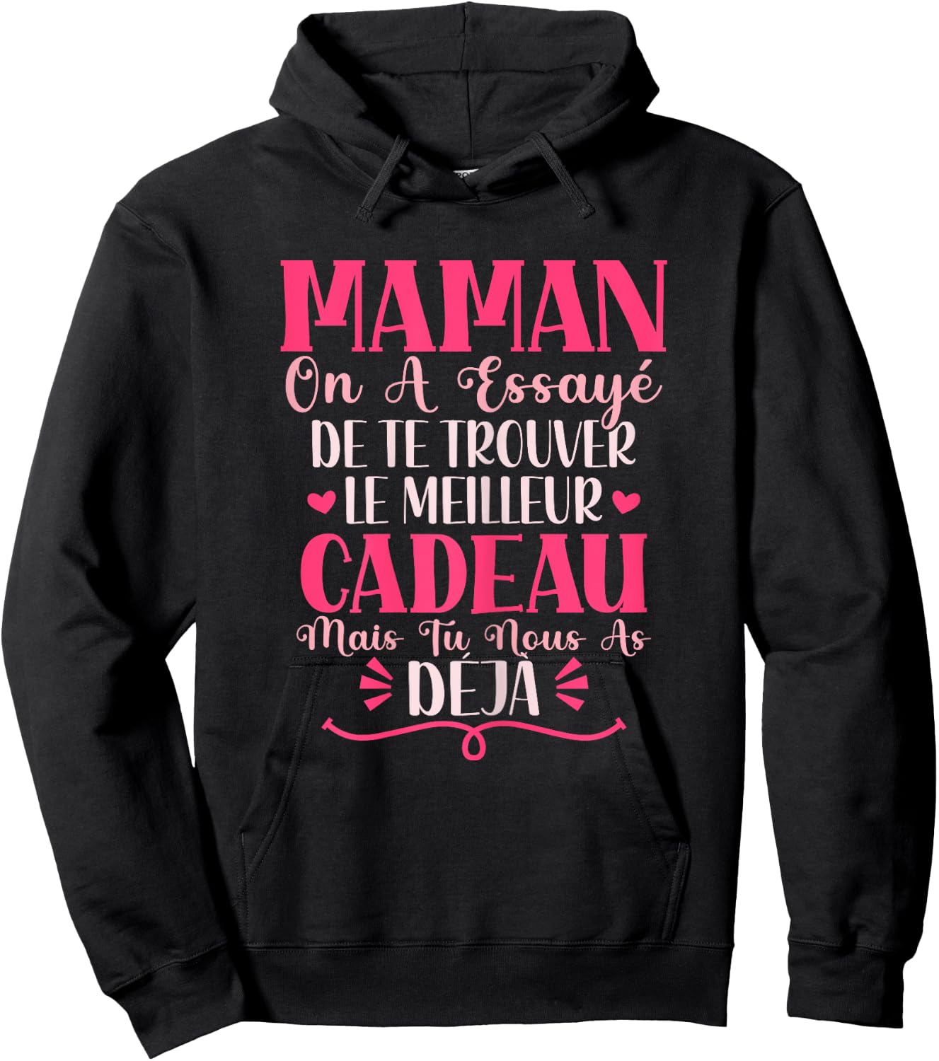 Mom Gift Mother's Day Personalised , Black Hoodie - Hoodie | Black