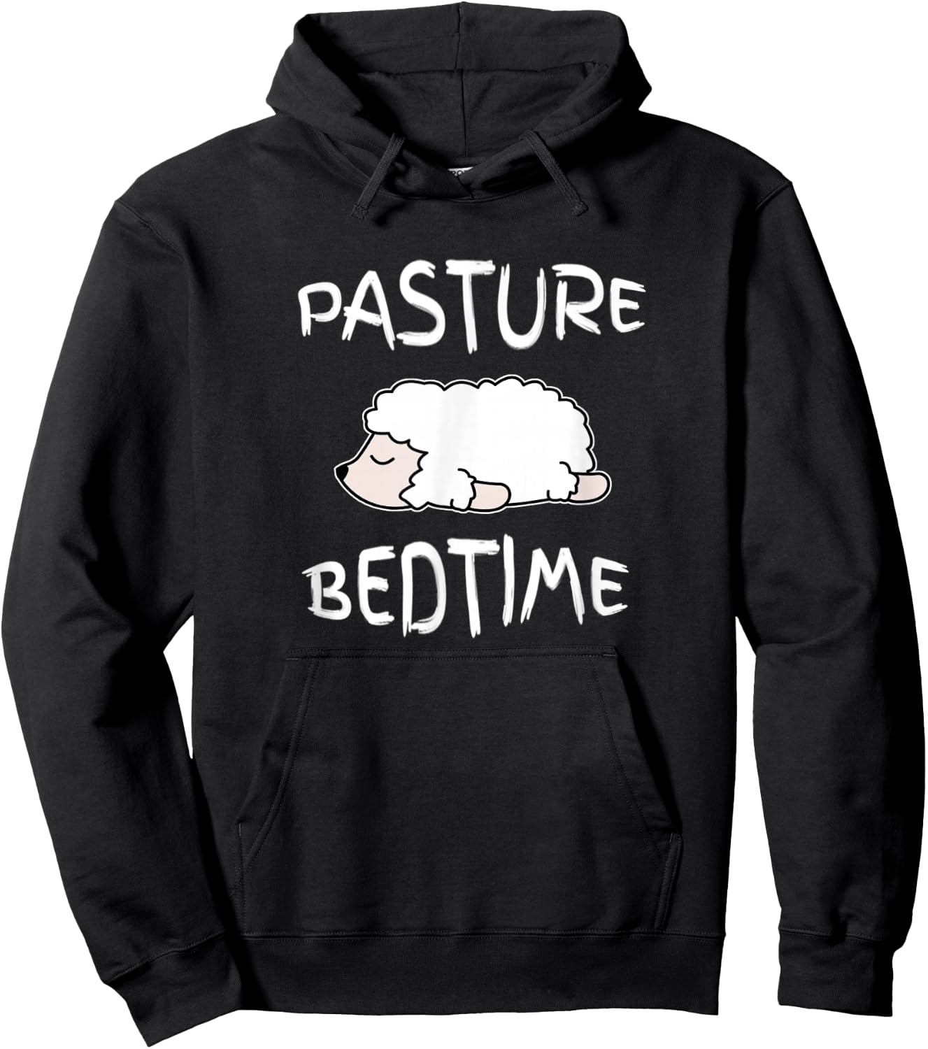 Lazy Sheep Pajamas Pasture Bedtime Pajama for Bedtime Hoodie - Hoodie | Black