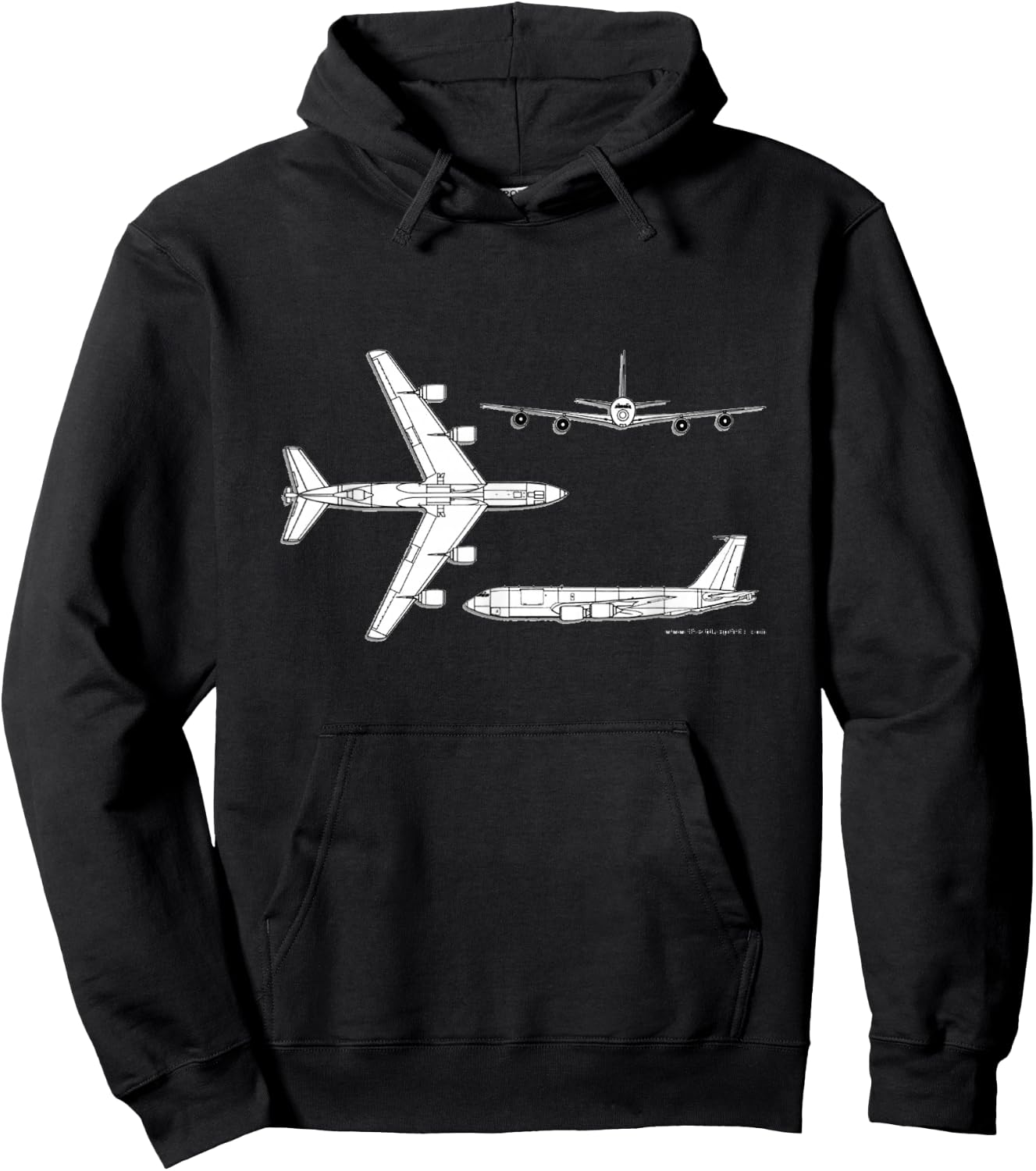 KC-135 Stratotanker Jet Military Aircraft Army Veteran Gift Hoodie - Hoodie | Black