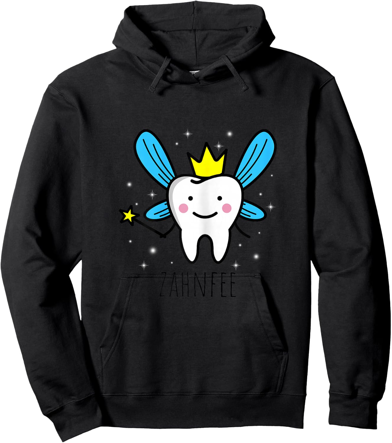 Tooth Fairy Carnival Party Costume Fancy Dress Teeth , White Hoodie - Hoodie | Black