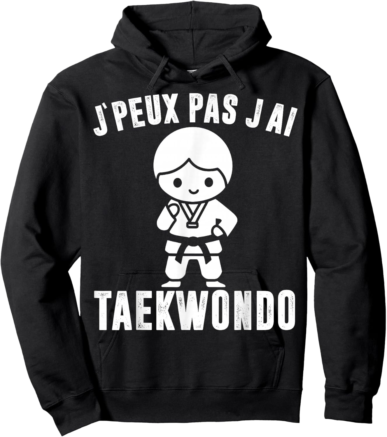 I Can't I Have Taekwondo Gift Funny Fans Taekwondo Sports Hoodie - Hoodie | Black