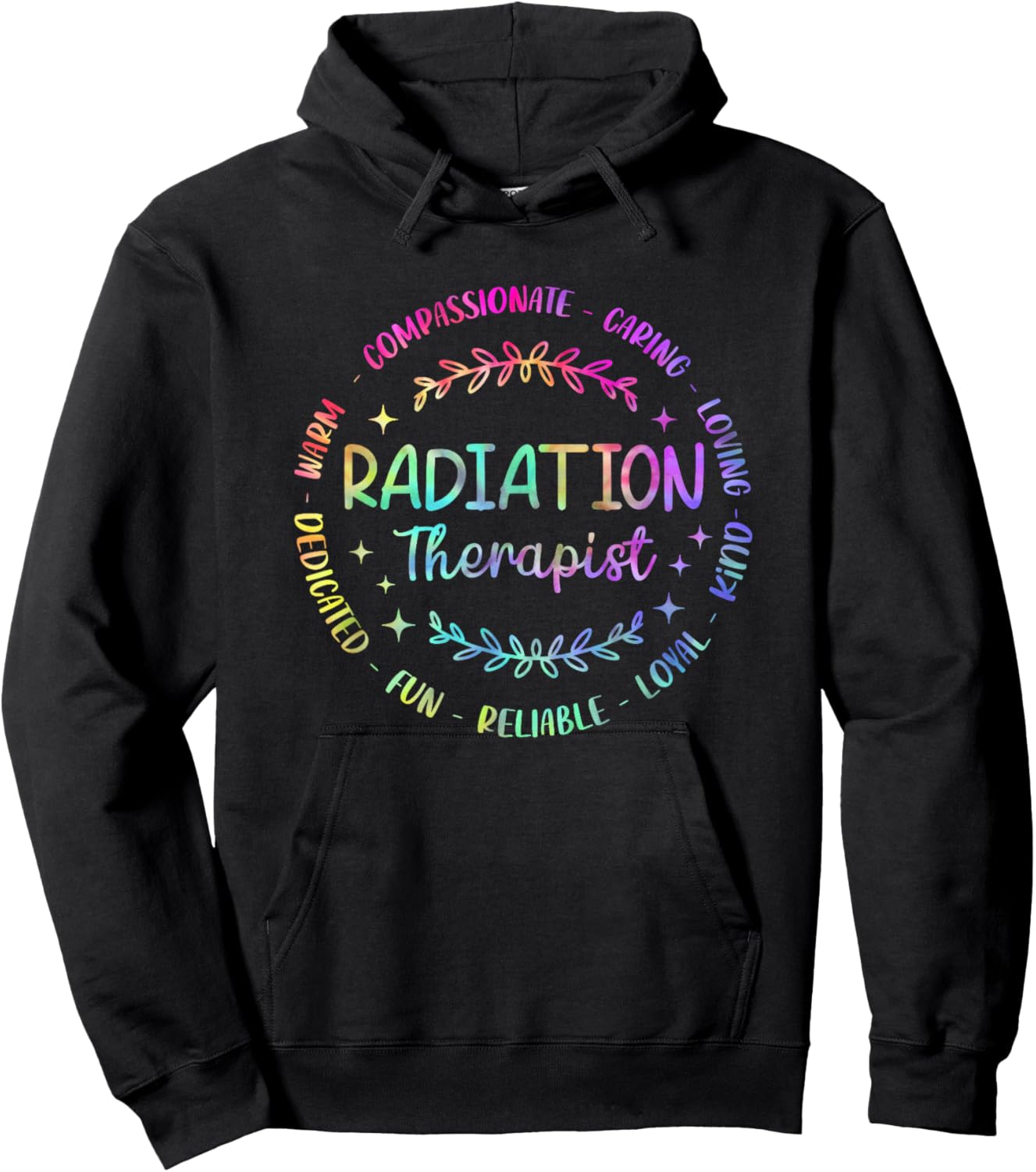Tie Dye Radiation Therapist Radiation Therapy Men Hoodie - Hoodie | Black