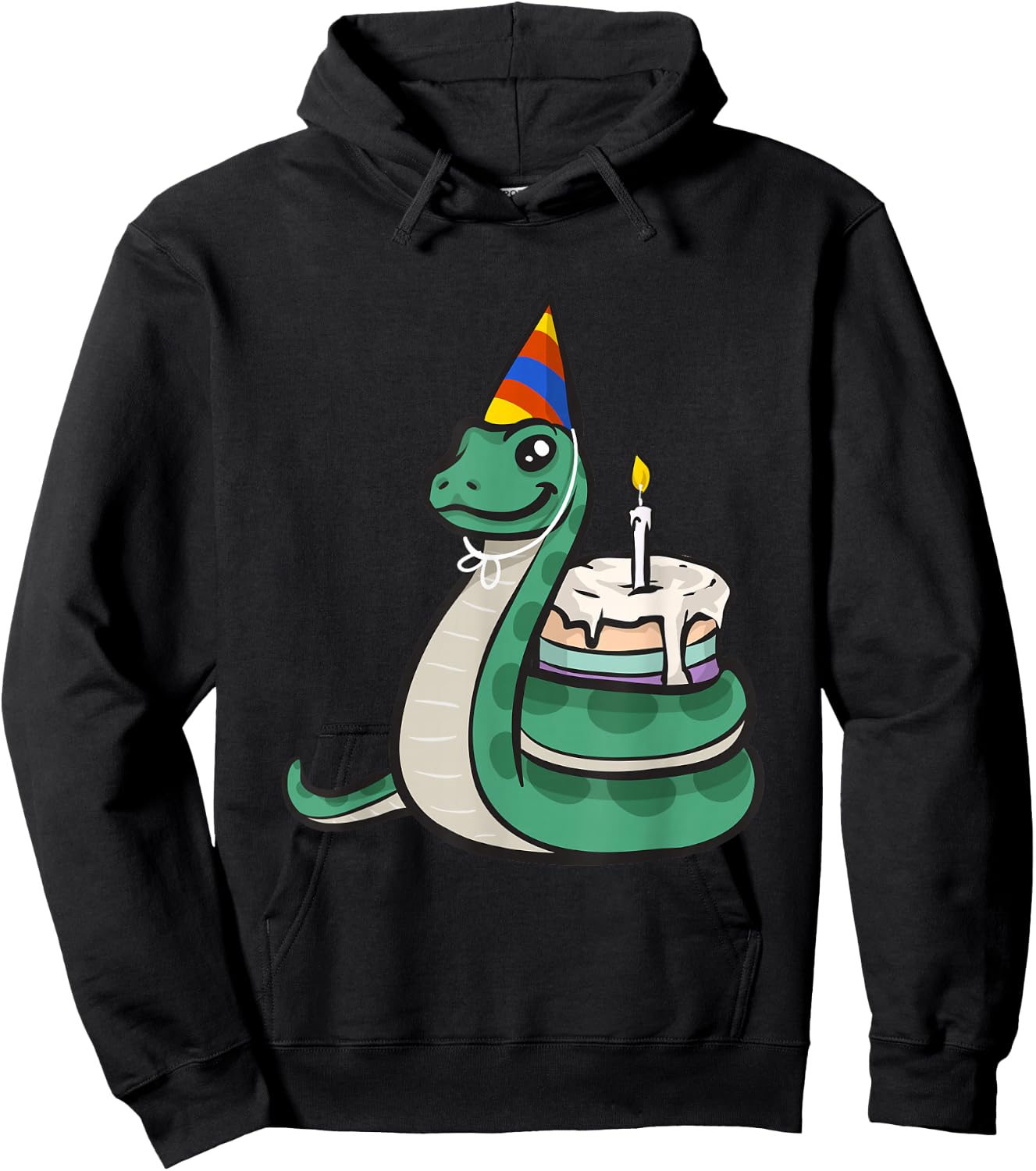 Kids Snake Birthday Snake Hoodie - Hoodie | Black