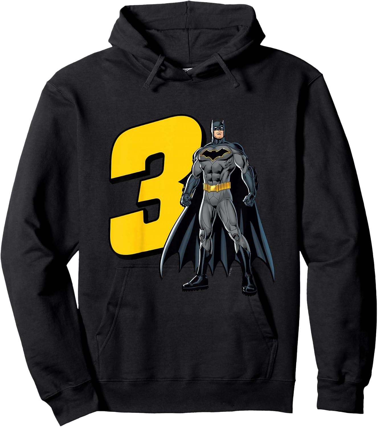 Kids Batman Super Hero 3rd Birthday Hoodie - Hoodie | Black