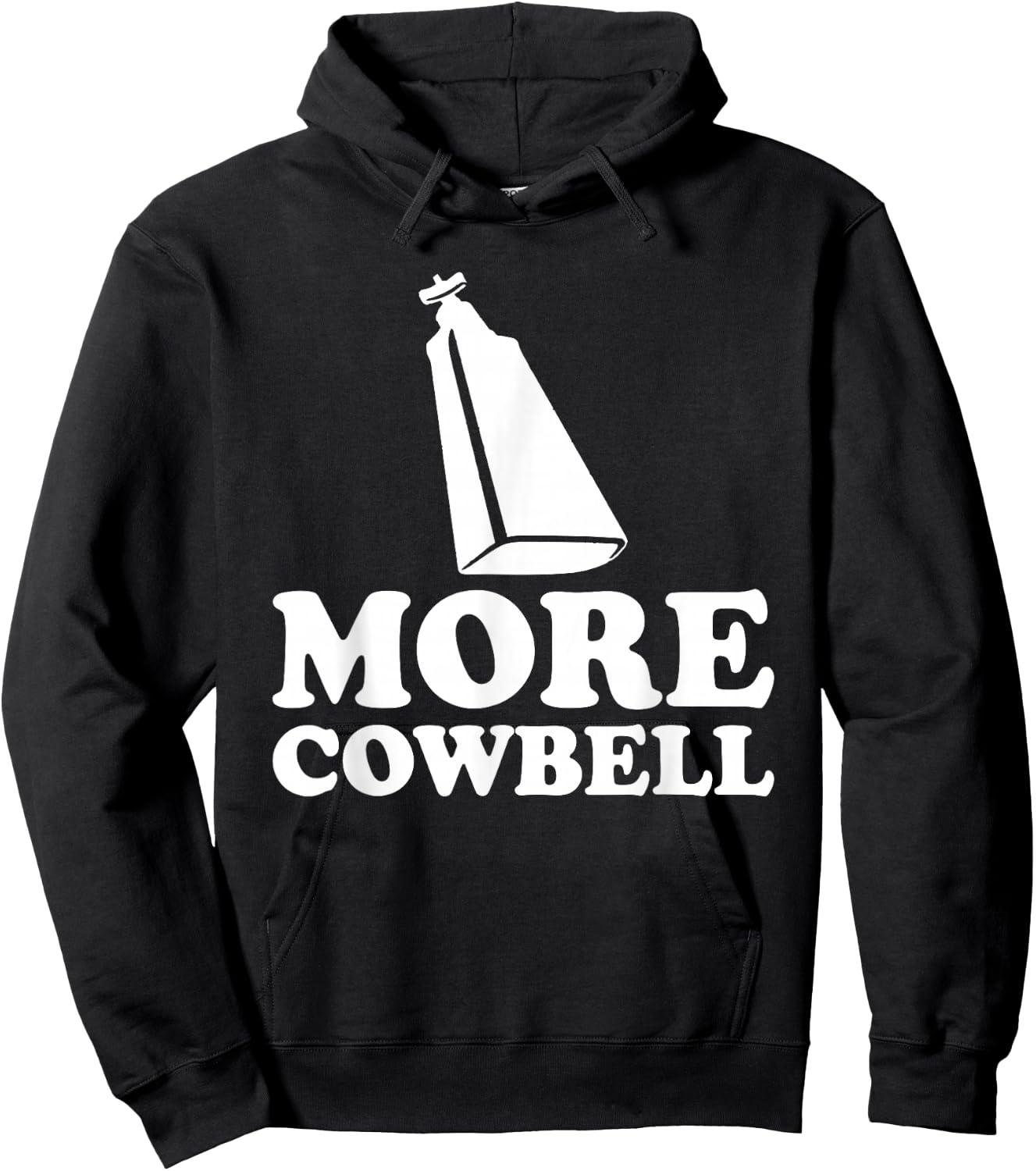 More Cowbell Vintage Sketch Comedy Funny Drummer Hoodie - Hoodie | Black