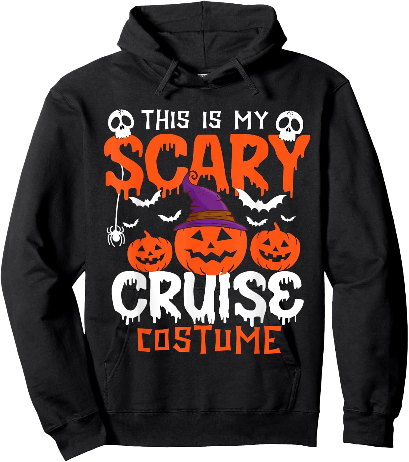 This Is My Scary Cruise Costume Halloween Hoodie - Hoodie | Black