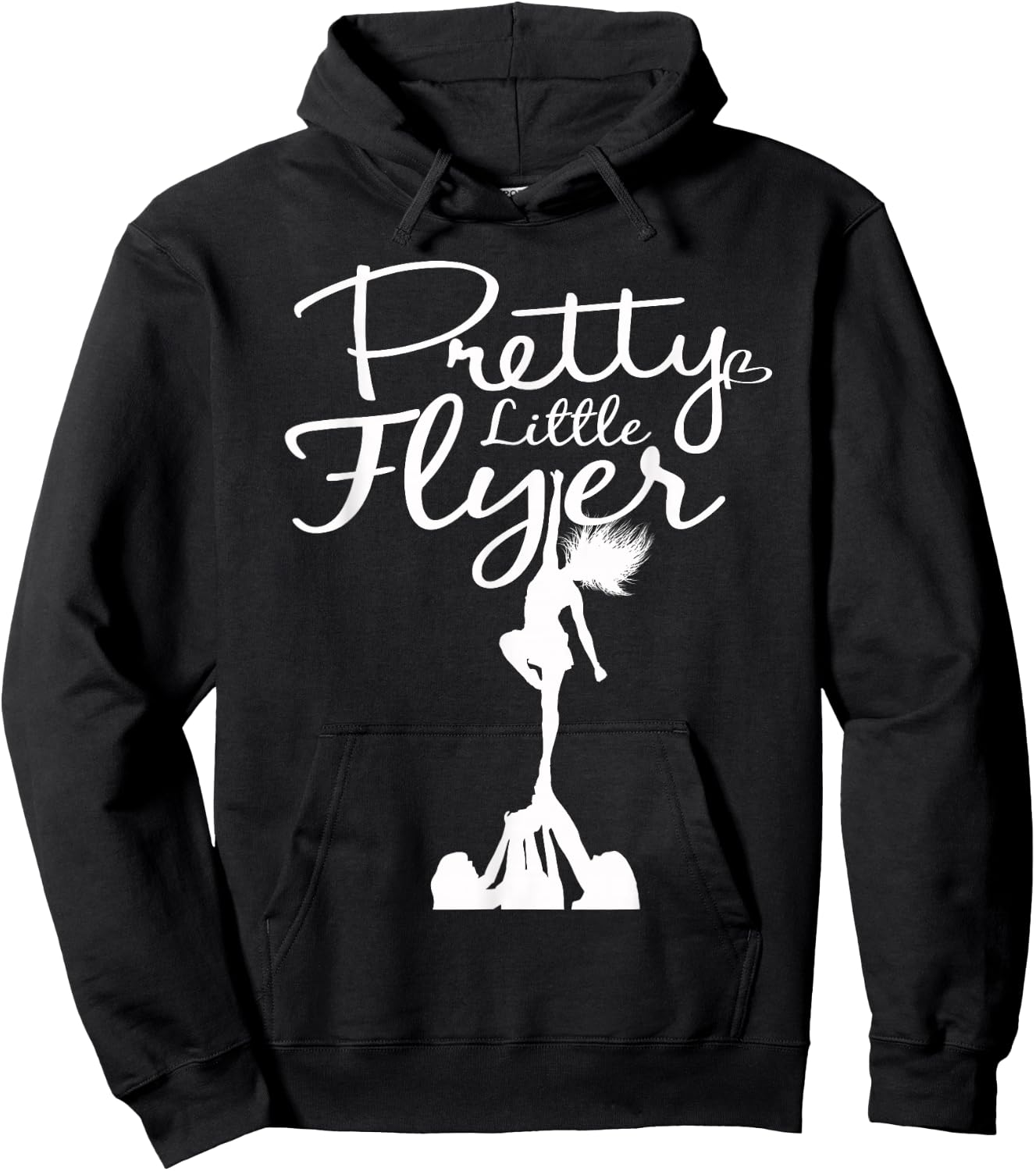 Pretty Little Flyer - Funny Cheerleading Squad T Shirt Hoodie - Hoodie | Black