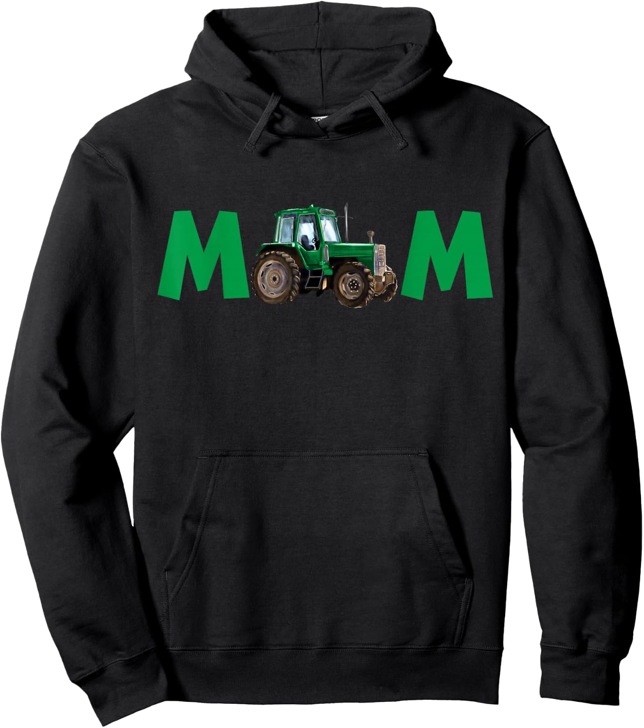 Mama Mom Of The Birthday Boy Farm Tractor Family Matching Hoodie - Hoodie | Black