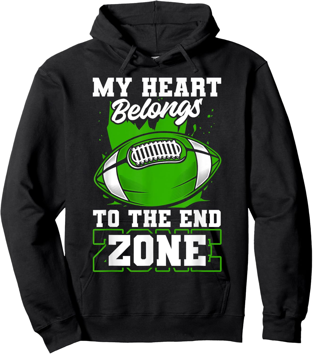 American Football Coach Team Men Women Boys Football Player Hoodie - Hoodie | Black