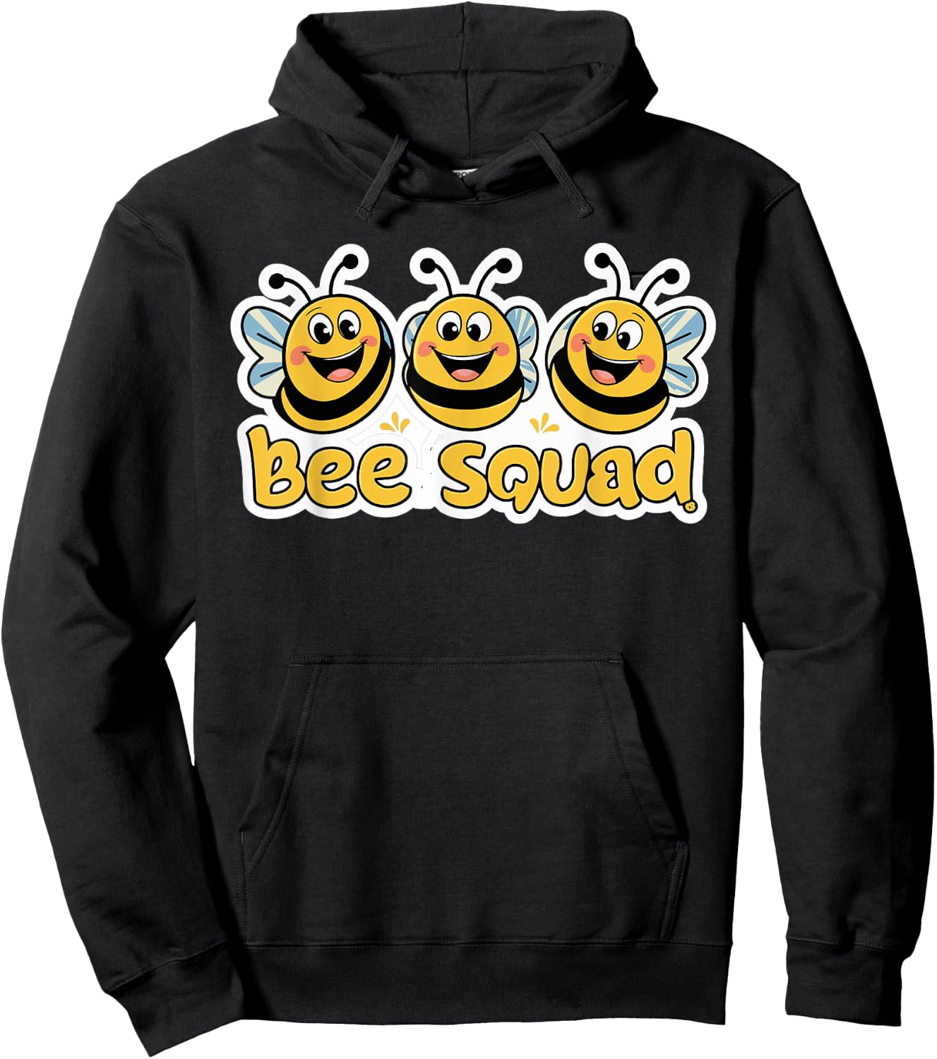 Bee Squad Design for Bee Lover Stuff | Kids Bee Hoodie - Hoodie | Black