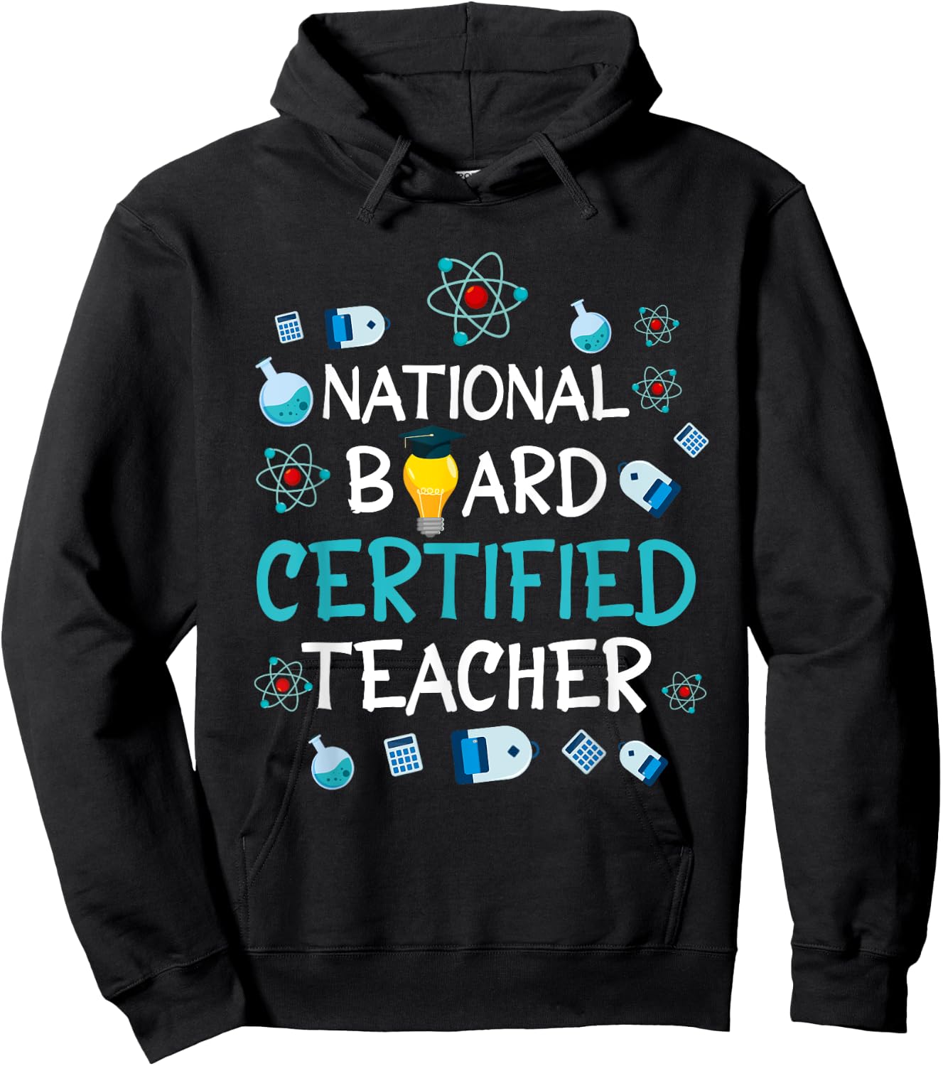 National Board Certified Teacher NBCT Accomplished Teacher Men Women Hoodie - Hoodie | Black