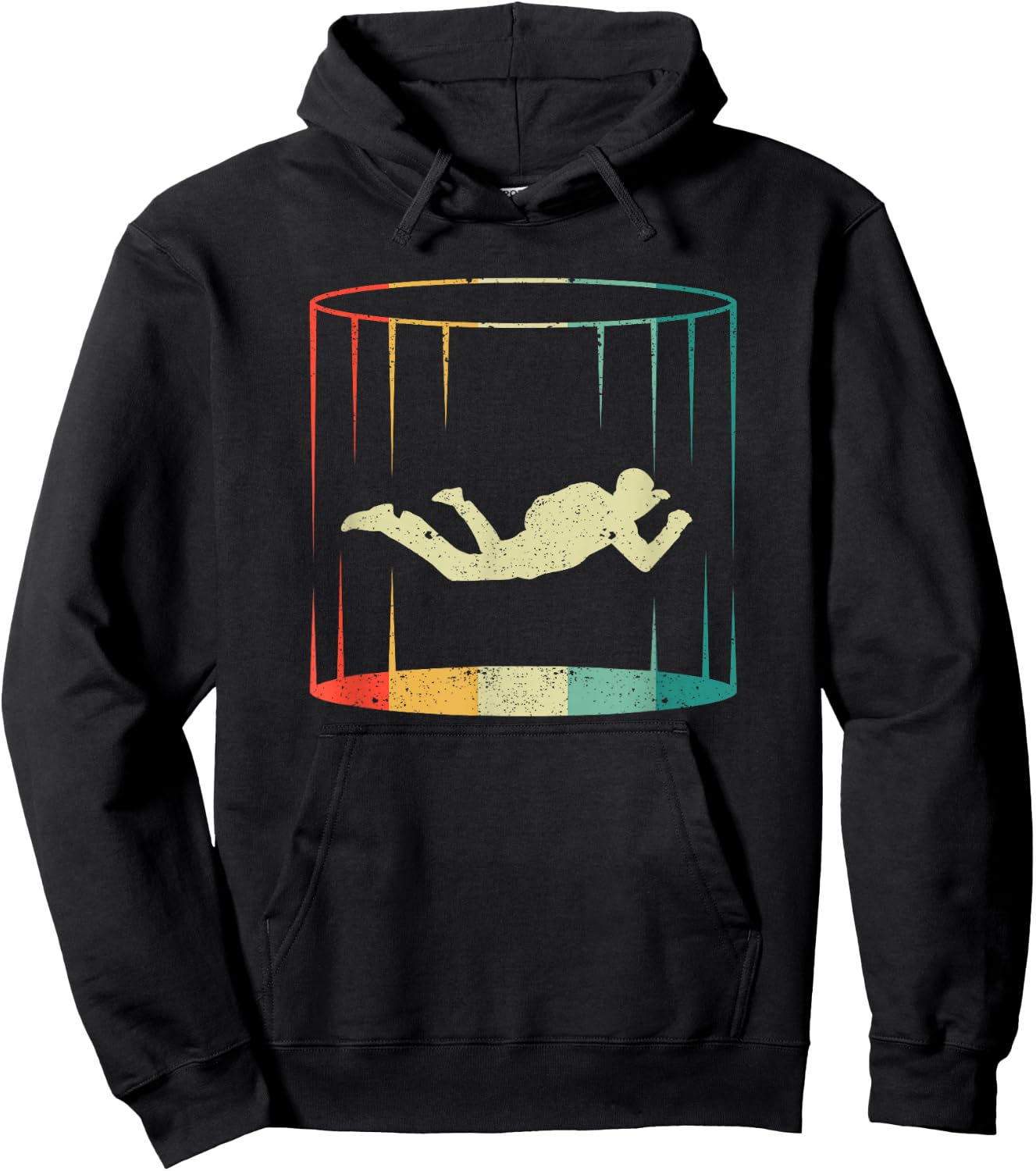Bodyflying Wind Tunnel Indoor Skydiving Lover Tunnel Flight , black Hoodie - Hoodie | Black
