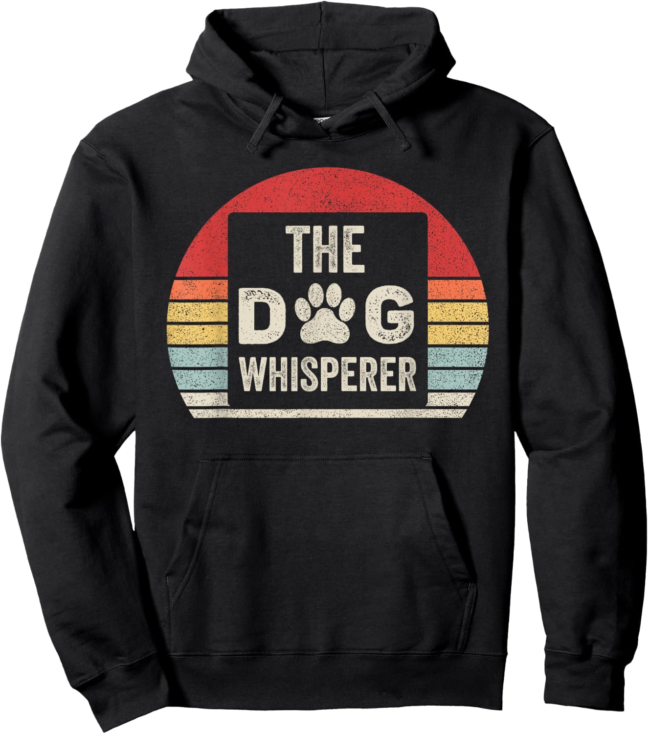 Catch Some Rays Vintage Retro The Dog Whisperer Hoodie - Hoodie | Black