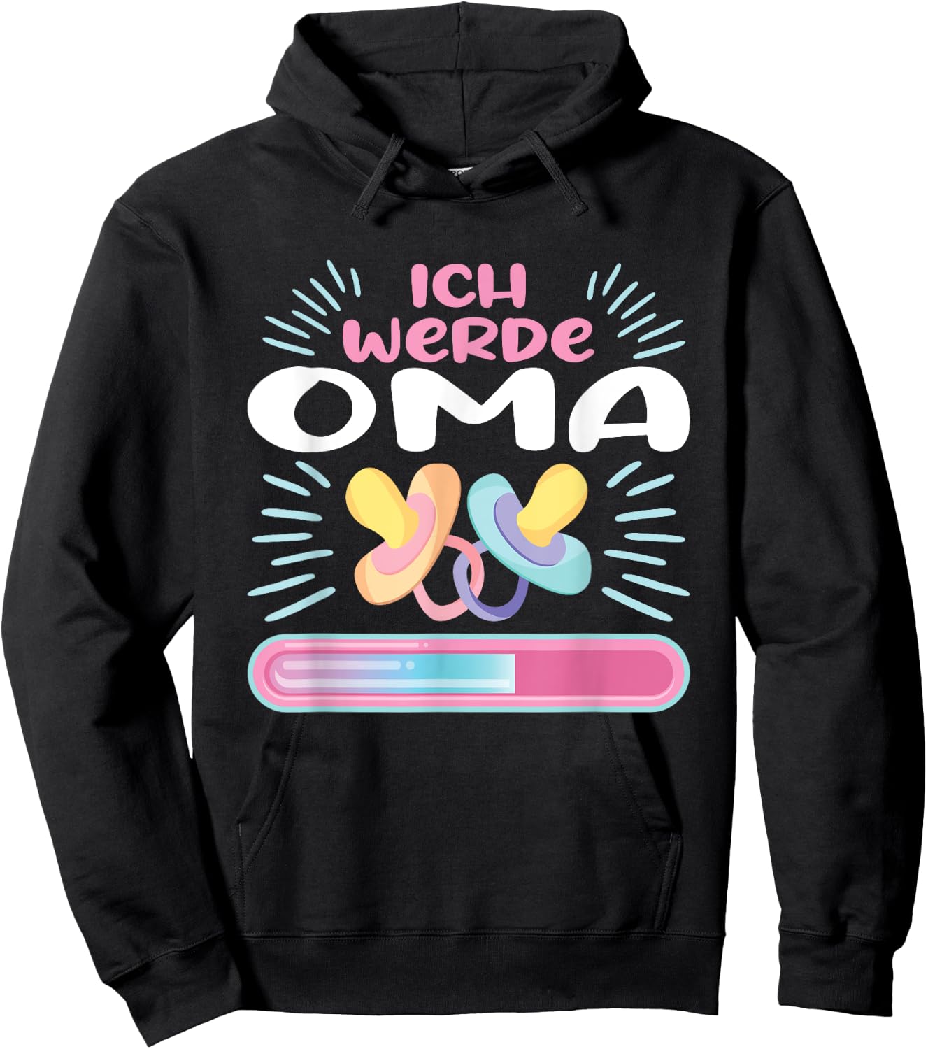 Schwangerschaft Verkünden Ich Werde Oma Hoodie - Hoodie | Black