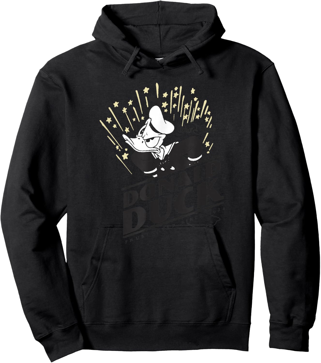 Disney Mickey And Friends Donald Duck Frustrated 1934 Logo Hoodie - Hoodie | Black