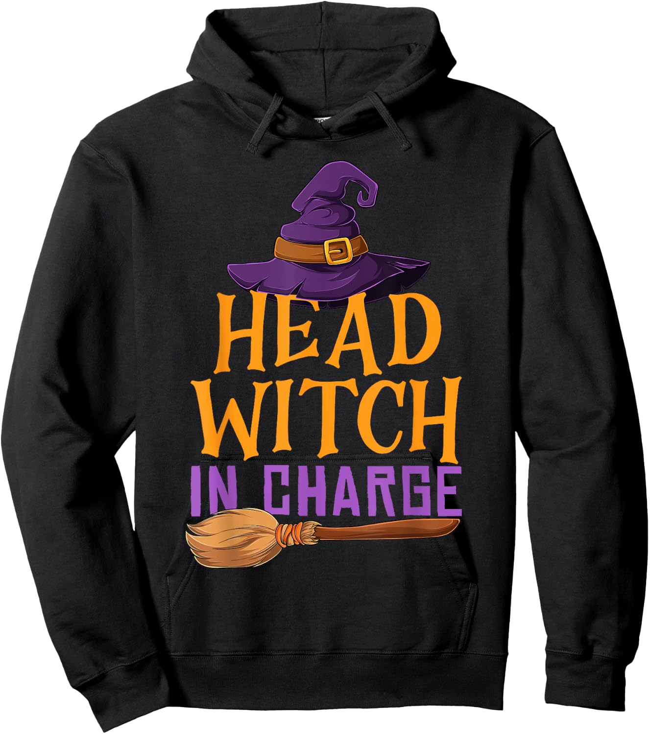 Head Witch In Charge Funny Halloween Costume for Witches Hoodie - Hoodie | Black