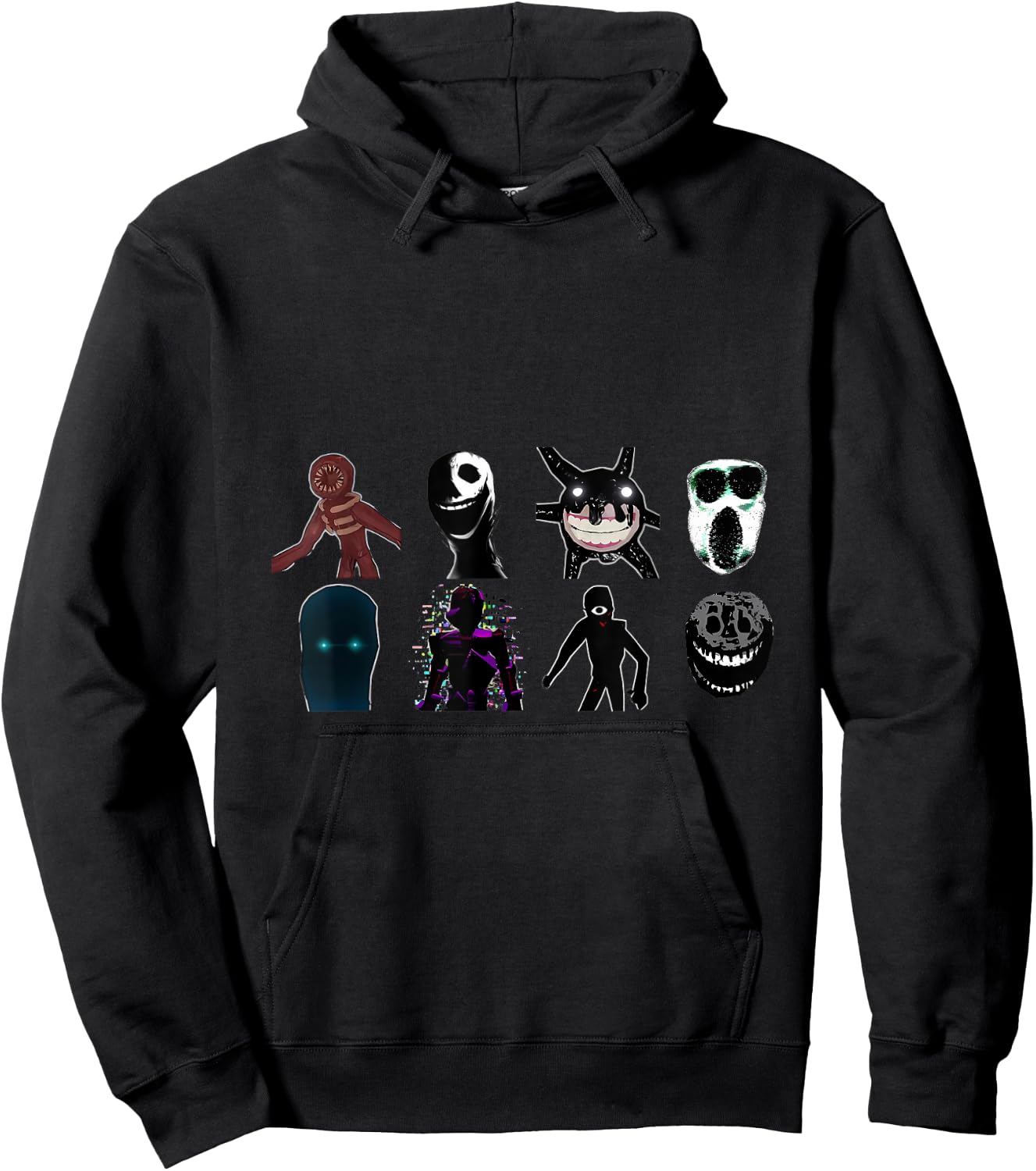 Doors Monsters - Game Doors Hoodie - Hoodie | Black