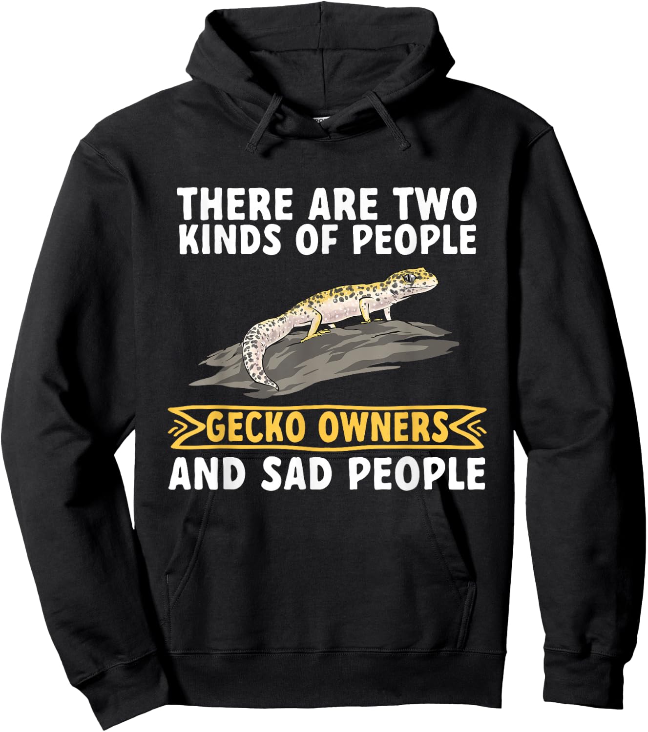 Leopard Gecko Reptile Pet Gecko Leopard Gecko Hoodie - Hoodie | Black
