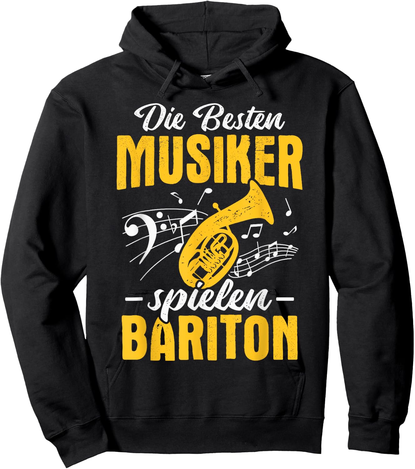 Baritonhorn Die besten Musiker spielen Bariton Hoodie - Hoodie | Black